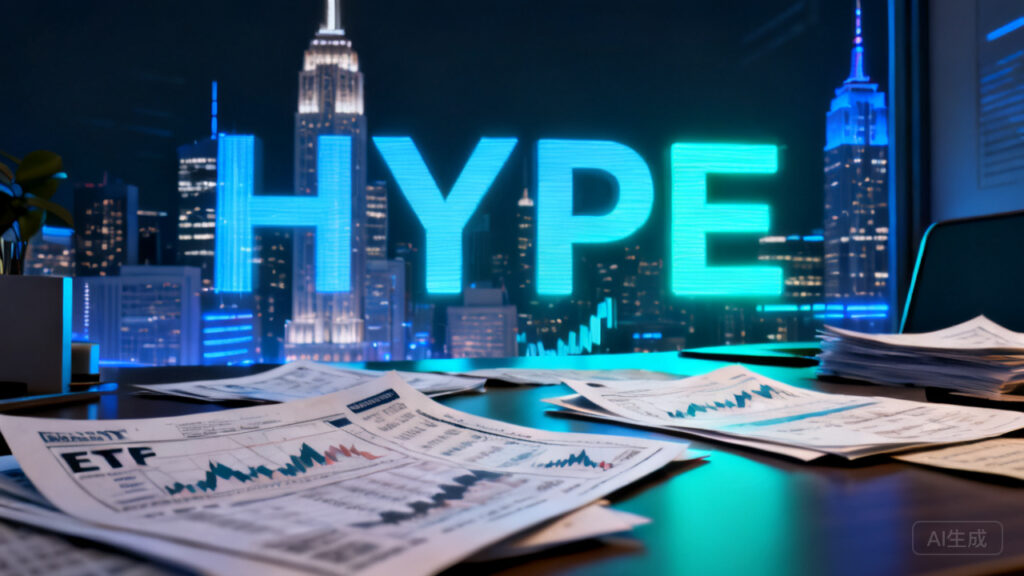 HYPE一年涨了182%，Bitwise刚更新了ETF申请——四家机构在排队，这事你得看懂